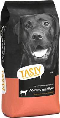 Сухой корм для собак Tasty Dog Полнорационный с говядиной - фото