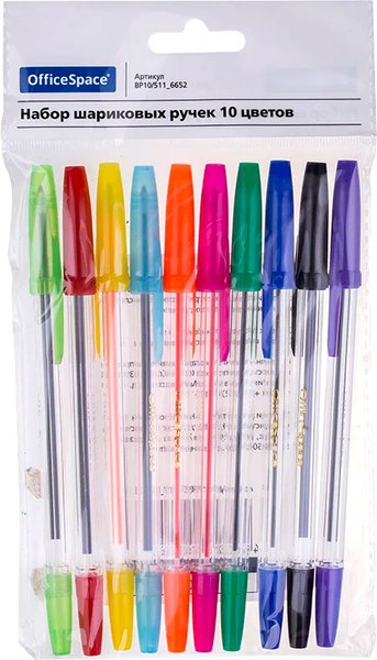 Набор шариковых ручек OfficeSpace BP10/511_6652 - фото