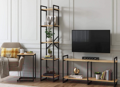 Тумба Loftyhome Мальборк 2 ТВ / 1627919 (дуб сонома)