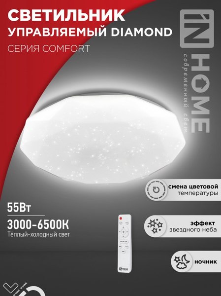 Потолочный светильник INhome Comfort Diamond / 4690612035048