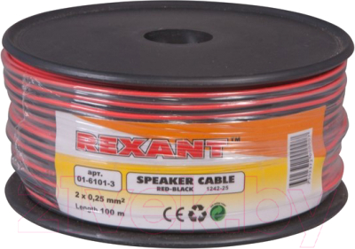 Кабель Rexant 2x0.25 / 01-6101-3