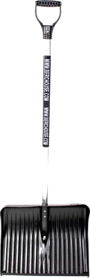 Лопата для уборки снега Berchouse №1 (с алюминиевым наконечником и черенком) - фото