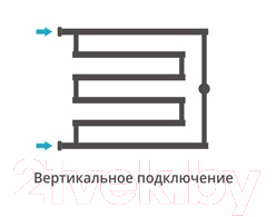 Полотенцесушитель водяной Сунержа High-Tech L+ 50x65 / 00-4052-5065