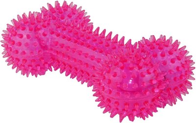 Игрушка для собак Dogman Кость пищащая светящаяся