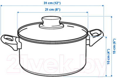 Кастрюля Ikea Аннонс 802.984.74