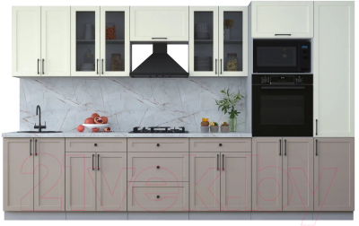 Готовая кухня Интерлиния Тренд 3.4В - фото