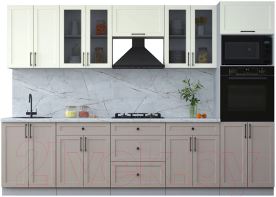 Готовая кухня Интерлиния Тренд 3.0В - фото