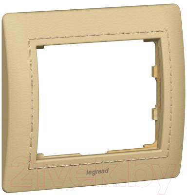 Рамка для выключателей и розеток Legrand Galea Life 771990 Leather Havana - фото