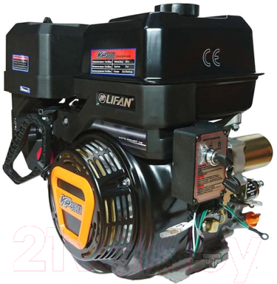 Двигатель бензиновый Lifan KP460E (192FD-2T) D25 0.6A - фото