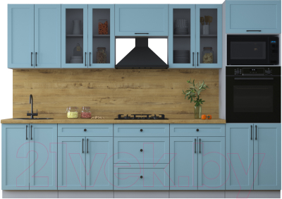 Готовая кухня Интерлиния Тренд 3.0В - фото