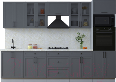 Готовая кухня Интерлиния Тренд 3.0В - фото