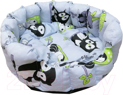 Лежанка для животных Happy Friends Ракушка №1 Совы / stm 555 - фото