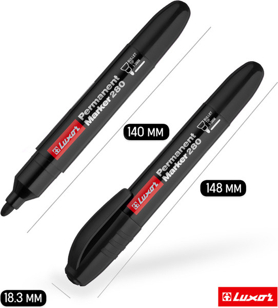 Маркер перманентный Luxor 280 / 3541