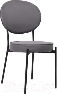 Стул Listvig Luk (антрацитовый velutto 32/черный) - фото