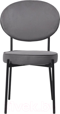Стул Listvig Luk (антрацитовый velutto 32/черный)