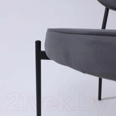 Стул Listvig Luk (антрацитовый velutto 32/черный)