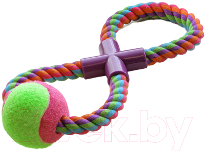 Игрушка для собак Triol Веревка-восьмерка, мяч / 12111028 - фото