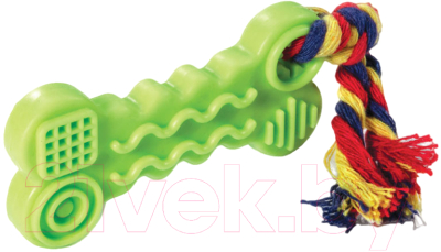 Игрушка для собак Triol Косточка с веревкой / 12191142 - фото