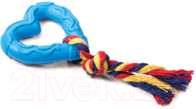 Игрушка для собак Triol Сердечко с веревкой / 12191143