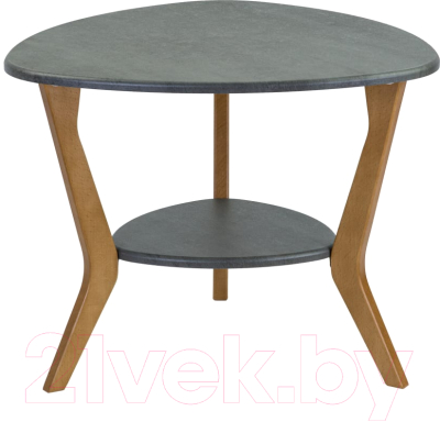 Журнальный столик Мебелик BeautyStyle 15 (серый бетон/бук)