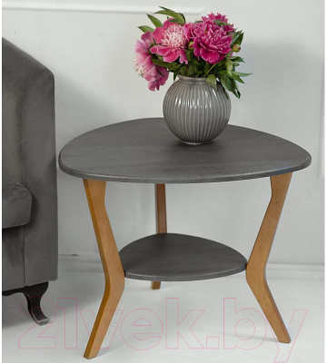 Журнальный столик Мебелик BeautyStyle 15 (серый бетон/бук)