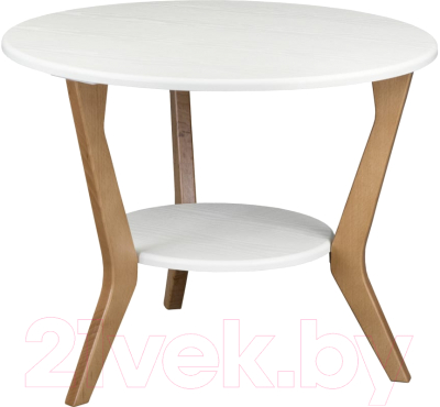 Журнальный столик Мебелик BeautyStyle 13 (белый/бук) - фото