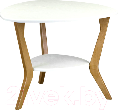 Журнальный столик Мебелик BeautyStyle 15 (белый/бук) - фото
