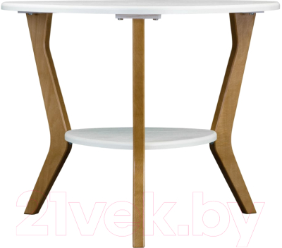 Журнальный столик Мебелик BeautyStyle 15 (белый/бук)