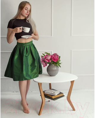 Журнальный столик Мебелик BeautyStyle 15 (белый/бук)