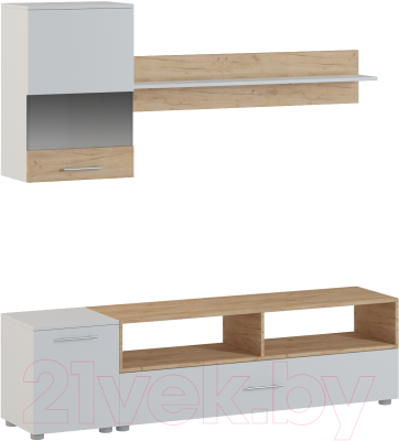 Горка Genesis Мебель Oskar 2 (белый/дуб золотой) - фото