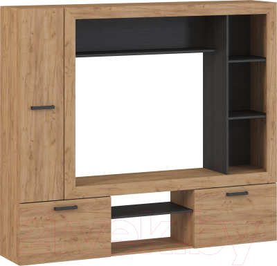 Стенка Genesis Мебель Oskar 3 (дуб золотой/венге) - фото