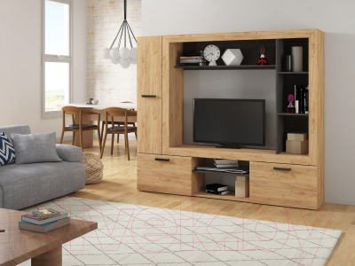 Стенка Genesis Мебель Oskar 3 (дуб золотой/венге)