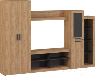 Стенка Genesis Мебель Oskar 4 (дуб золотой/венге) - фото