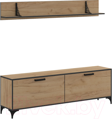Тумба Genesis Мебель Oskar Loft ТВ (дуб золотой)