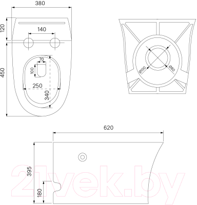 Унитаз напольный IDDIS Pulse PULIDSEi26