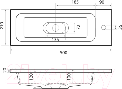 Умывальник Madera Modul 50
