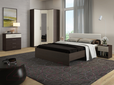 Шкаф-пенал Genesis Мебель Светлана (венге/дуб молочный)