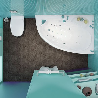 Ванна акриловая Triton Николь 160x100 L Люкс Flat