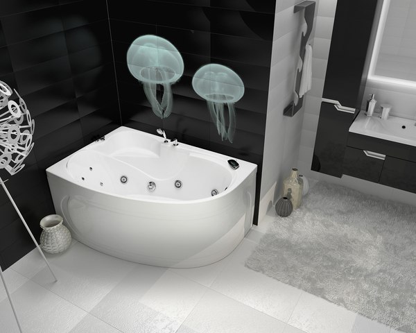 Ванна акриловая Triton Кайли 150x100 R Люкс Flat (с гидромассажем)