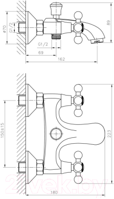 Смеситель Haiba HB3119-4