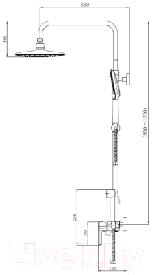 Душевая система Haiba HB24814-7