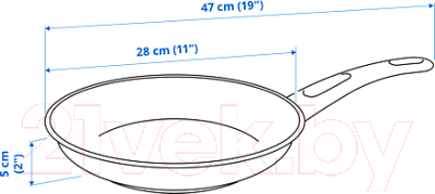 Сковорода Ikea Хемлагад 204.622.26