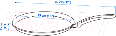 Блинная сковорода Ikea Хемлагад 304.679.59