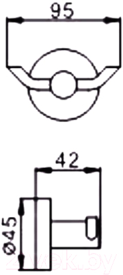 Крючок для ванной Haiba HB8705-2