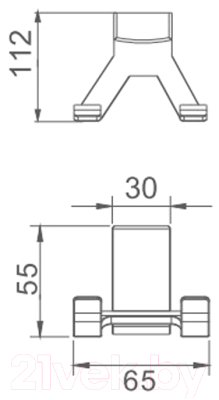 Крючок для ванной Haiba HB8805-2