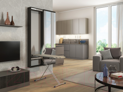 Гладильная доска Genesis Мебель Светлана с зеркалом и гладильной доской (венге)