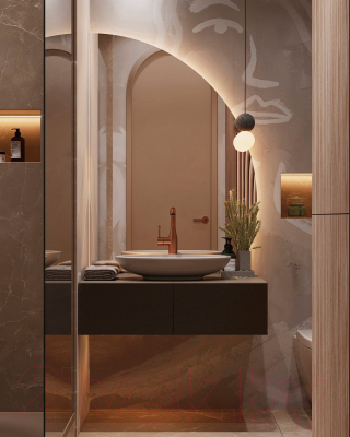 Зеркало Silver Mirrors Mario 68.6x109.7 / LED-00002541 (правый)