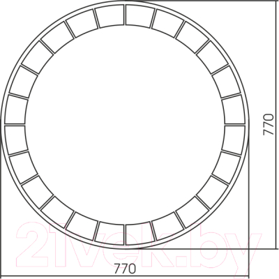 Зеркало Silver Mirrors Пандора D770 / LED-00002504
