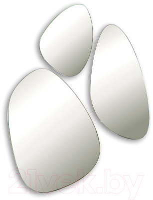 Комплект зеркал декоративных Silver Mirrors Molecula / LED-00002546 - фото