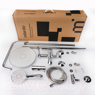 Душевая система со смесителем Milardo Rora RORSB4FM06